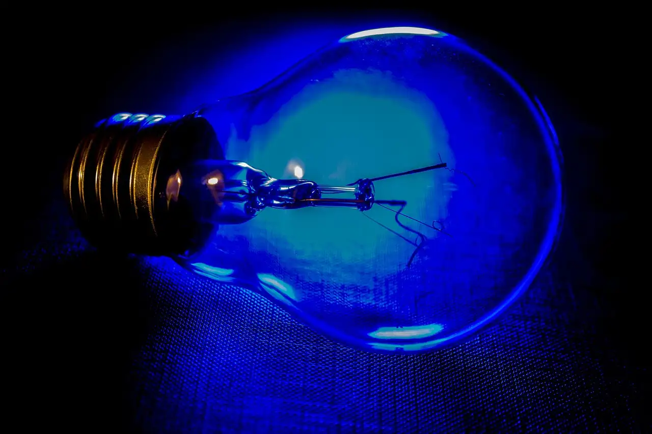 Lampe mit bild glas