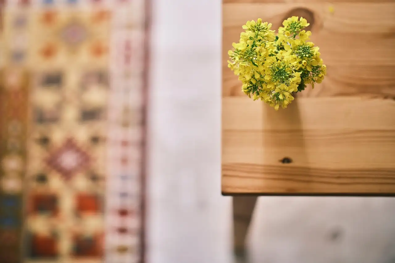 Holz vase