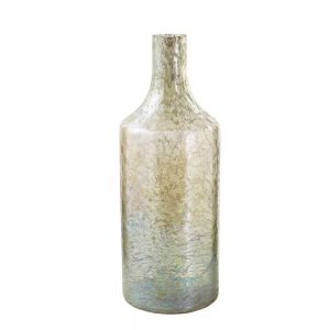Glas Vase schlank, H44cm grün