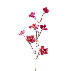 Magnolie/ Magnolienzweig beeist,L84cm rosa
