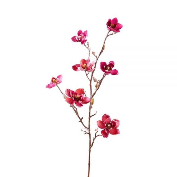 Magnolie/ Magnolienzweig beeist,L84cm rosa