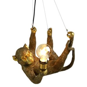 Deckenleuchte Charlie Affenlampe gold von Werner Voss