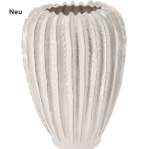 Hohe Keramikvase -weiß- Home all - Decorazon