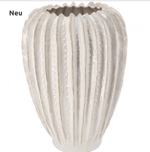 Hohe Keramikvase -weiß- Home all - Decorazon