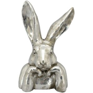 Hasenkopf Silber „Cool Rabbit“ mit aufgestützen Armen