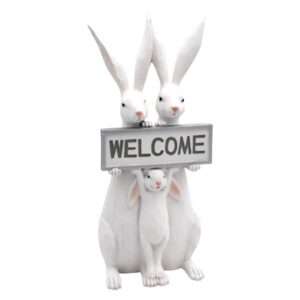 Hasenfamilie "Welcome" Werner Voß
