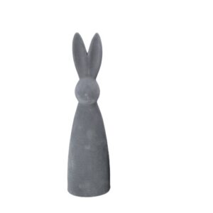 Keramik Hase "Hips" S grau Velours