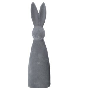 Keramik Hase "Hips" L grau Velours