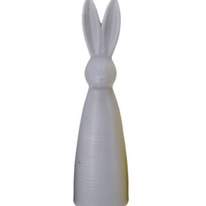 Keramik Hase "Hips" L grau matt