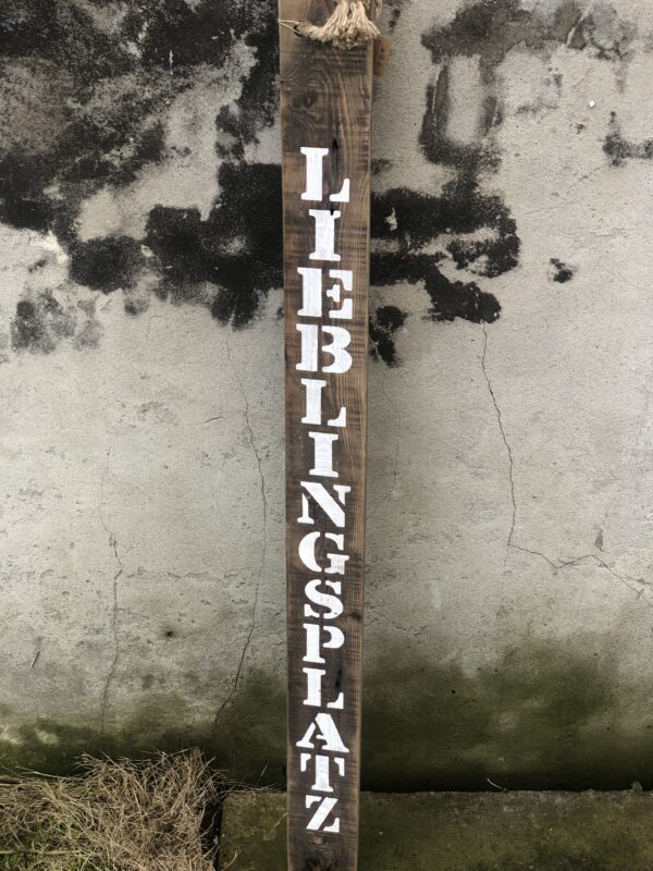 Holz Schild Lieblingsplatz Natur
